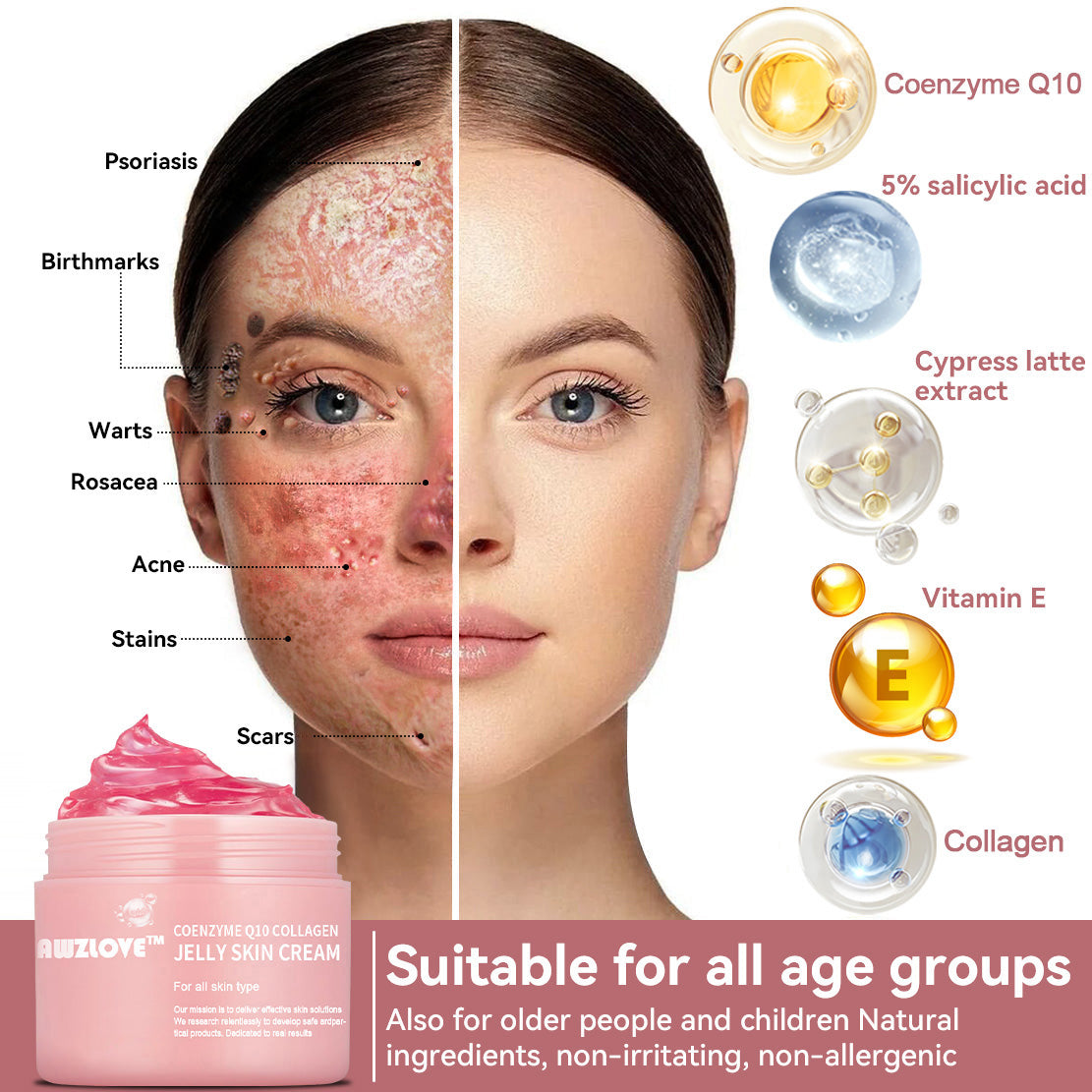 Coenzyme Q10 Collagen Jelly Skin Cream-The Guardian Praised Product (UP TO 80% OFF, Christmas ONLY!)🏵️